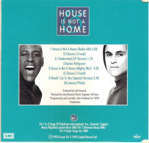 Charles & Eddie House Is Not A Home maxi CD usato soul