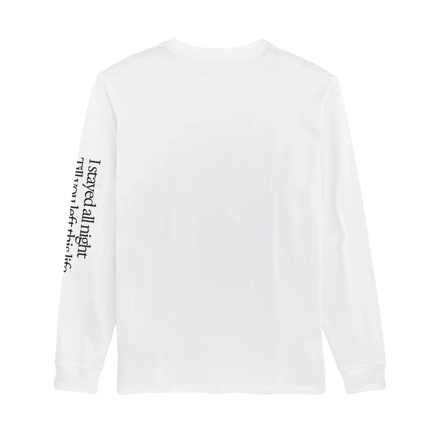 Sam Fender People Watching maglia manica lunga bianca cotone