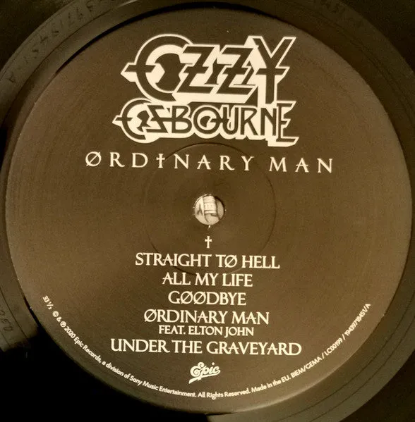 Ozzy Osbourne Ordinary Man vinile LP 140g Mint