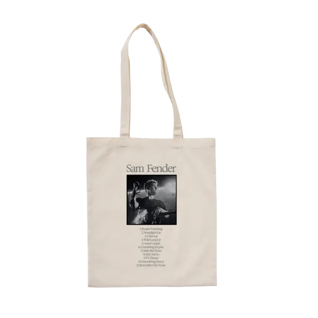 Tracklist Tote Bag shopper crema esclusiva online