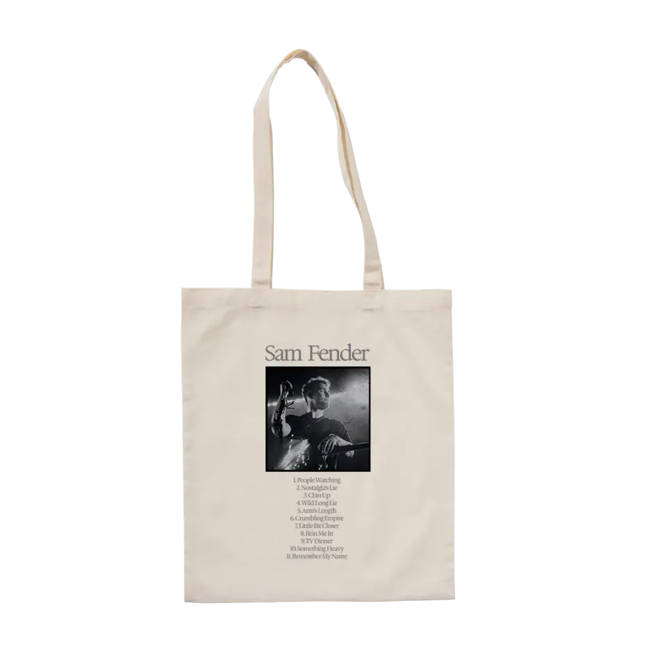 Tracklist Tote Bag shopper crema esclusiva online