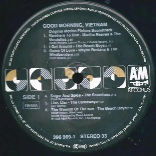 Various Good Morning Vietnam LP colonna sonora 1988