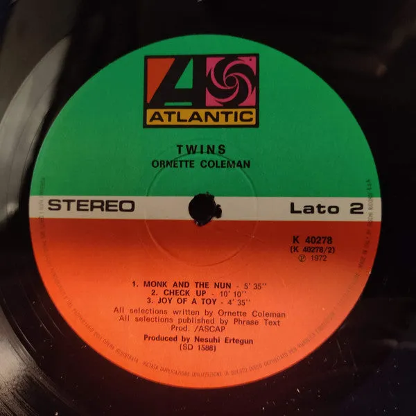 Ornette Coleman Twins LP vinile free jazz