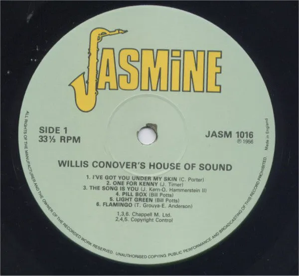 Willis Conover House Of Sounds LP vinile ristampa swing