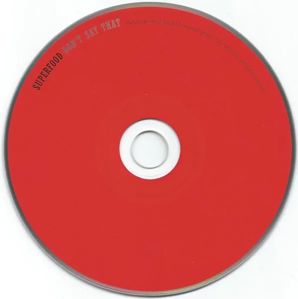 Superfood Don't Say That CD promo digipack britpop usato VG+