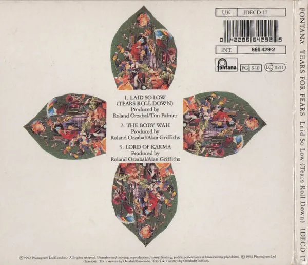 Tears For Fears Laid So Low CD singolo digipak VG+