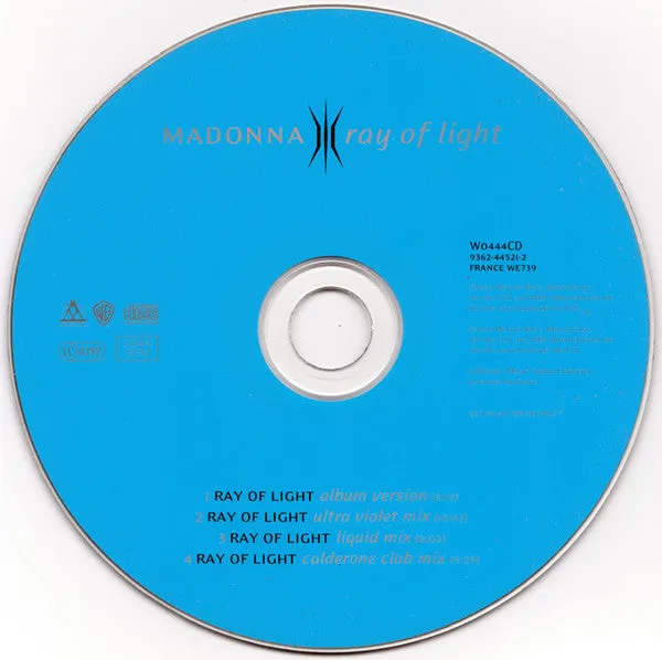 Madonna Ray Of Light cd singolo remix near mint