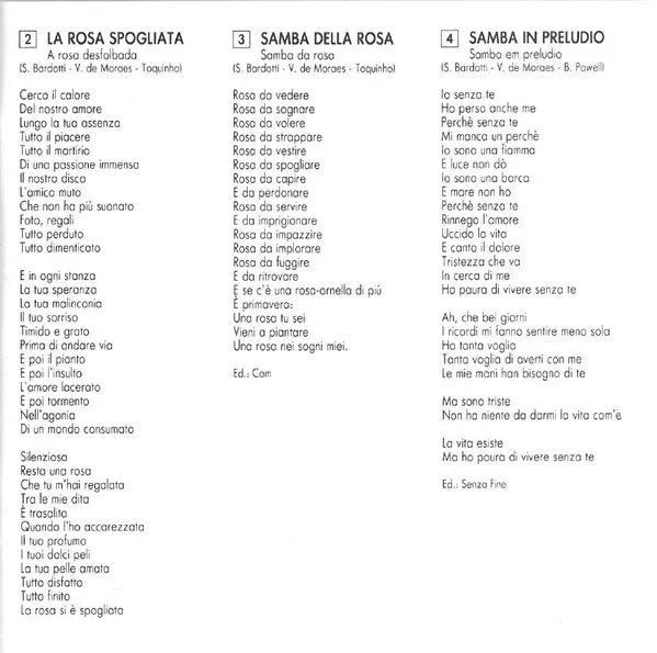 Vanoni Vinicius Toquinho Voglia Pazzia CD bossa nova