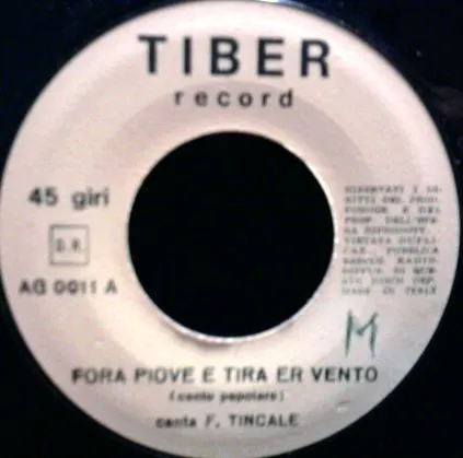 Franco Trincale Fora Piove E Tira Er Vento 45 giri 7" VG+
