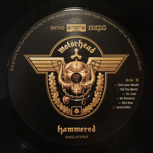 Motörhead Hammered vinile LP ristampa heavy metal