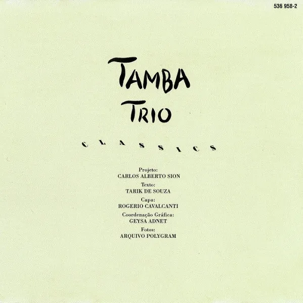 Tamba Trio Classics doppio CD bossa nova usato VG+