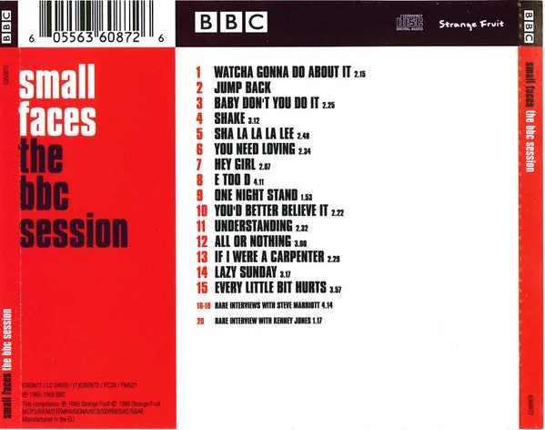 Small Faces The BBC Sessions CD album mod 1999