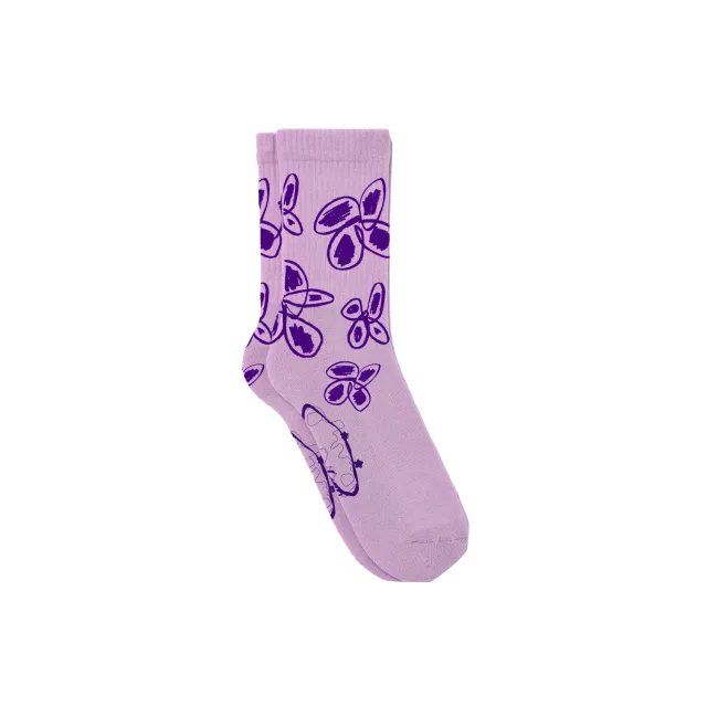 Olivia Dean Messy calzini viola logo originale