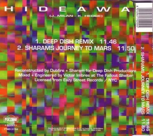 De'Lacy Hideaway CD maxi house Deep Dish remix VG+