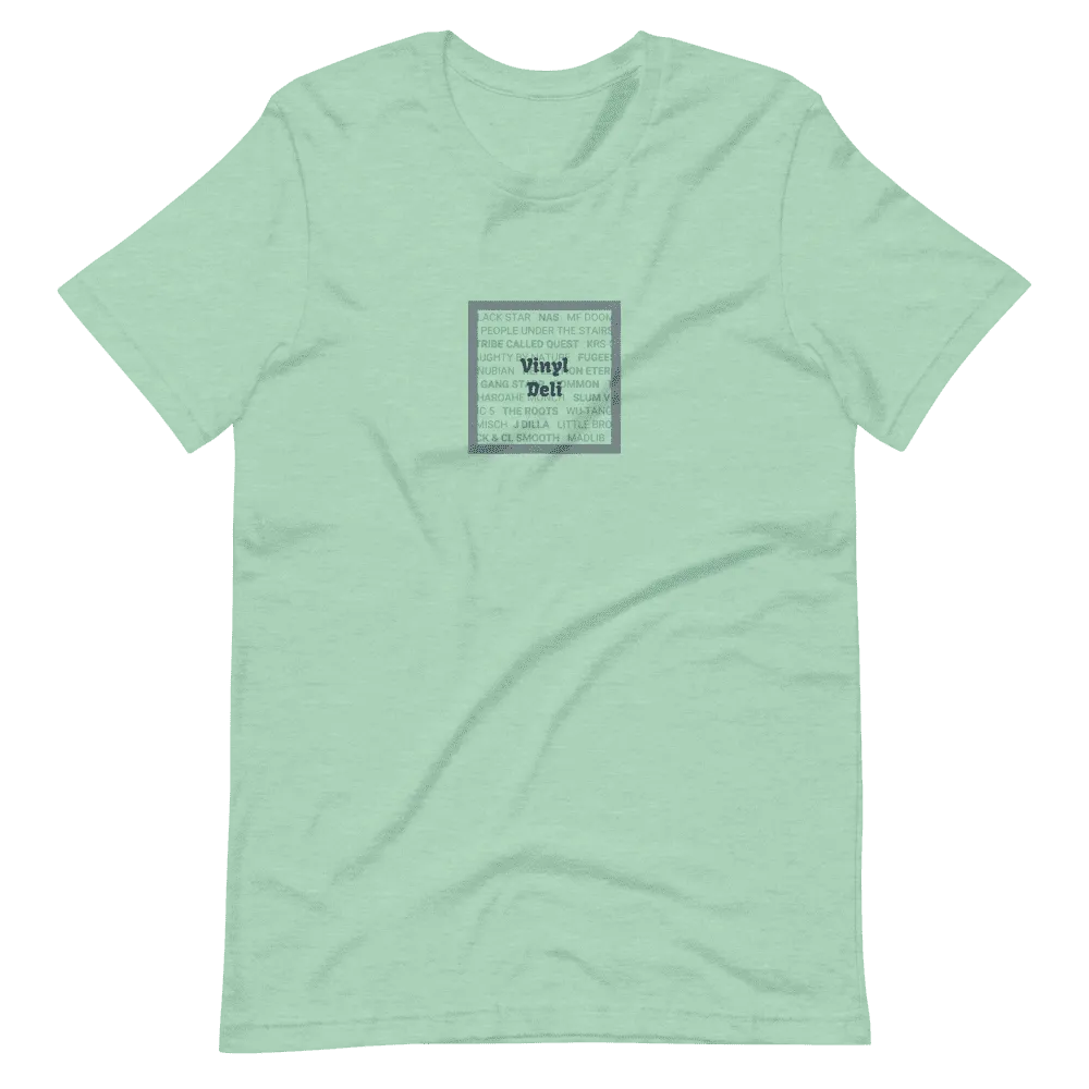 Vinyl Deli Hip Hop Tee maglietta verde Misto cotone