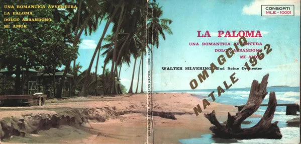 Walter Silvering La Paloma 7" EP vinile tango 1959