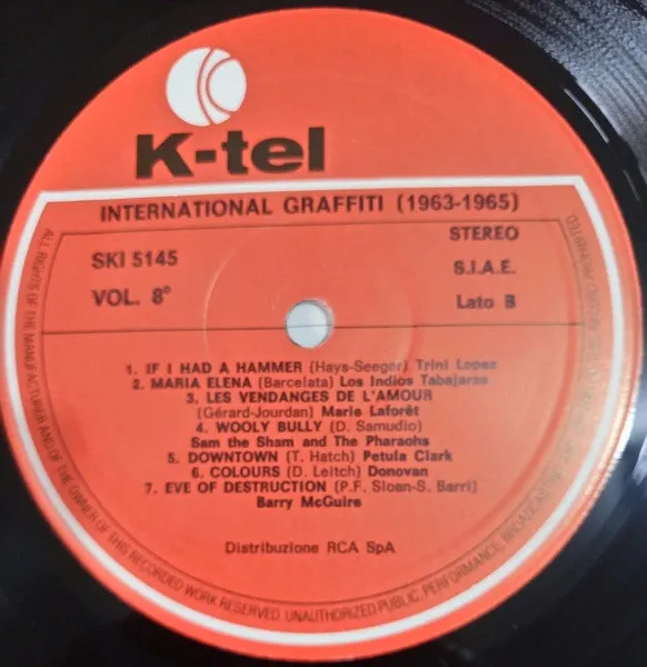 International Graffiti 1963-65 LP compilation VG+ pop rock