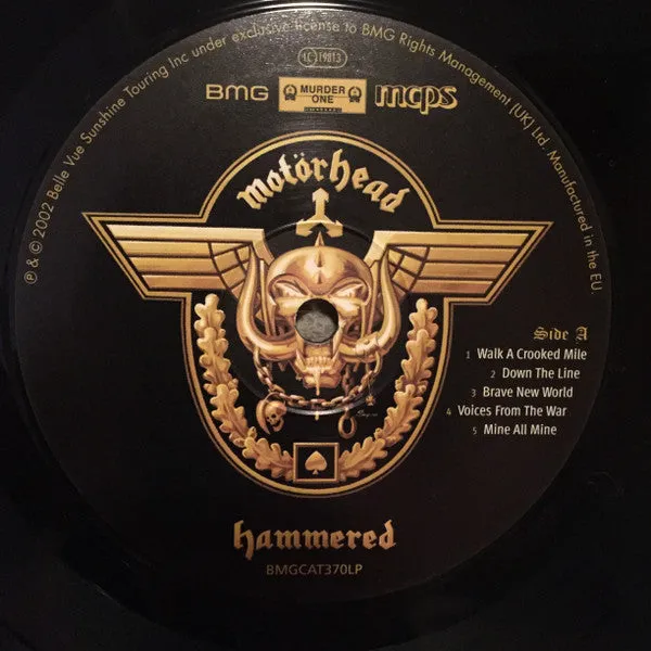 Motörhead Hammered vinile LP ristampa heavy metal