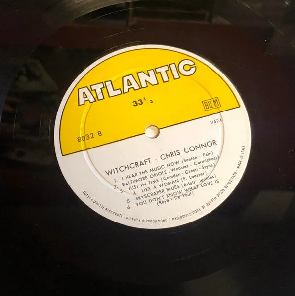 Chris Connor Witchcraft LP mono press italiano 1959