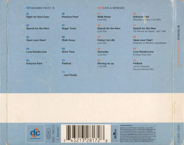 M People Bizarre Fruit II 2xCD house usato VG+