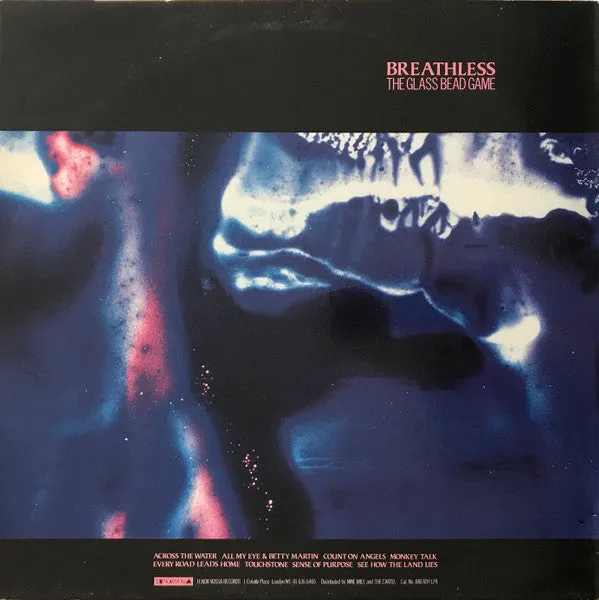 Breathless The Glass Bead Game vinile LP UK 1986