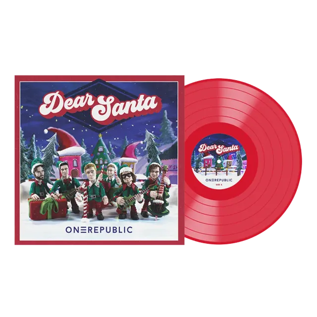 OneRepublic Dear Santa singolo vinile 12" rosso profumato