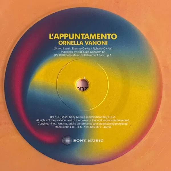 Vanoni Paoli Per Sempre 12" vinile arancione limitato