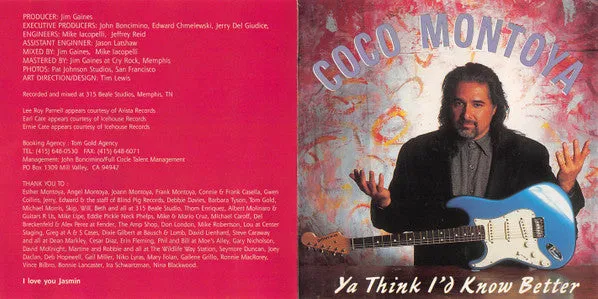 Coco Montoya Ya Think I'd Know Better CD blues usato