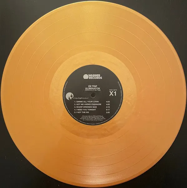 ZZ Top Eliminator LP vinile oro edizione limitata