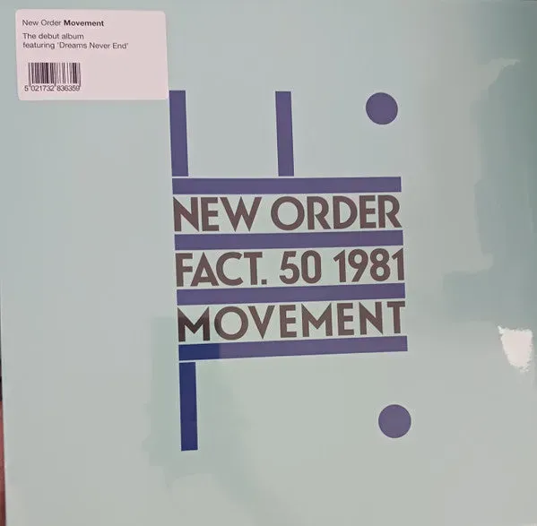 New Order Movement LP ristampa mint Factory