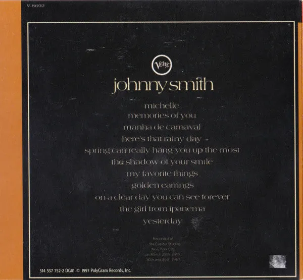 Johnny Smith Johnny Smith CD album limited cool jazz