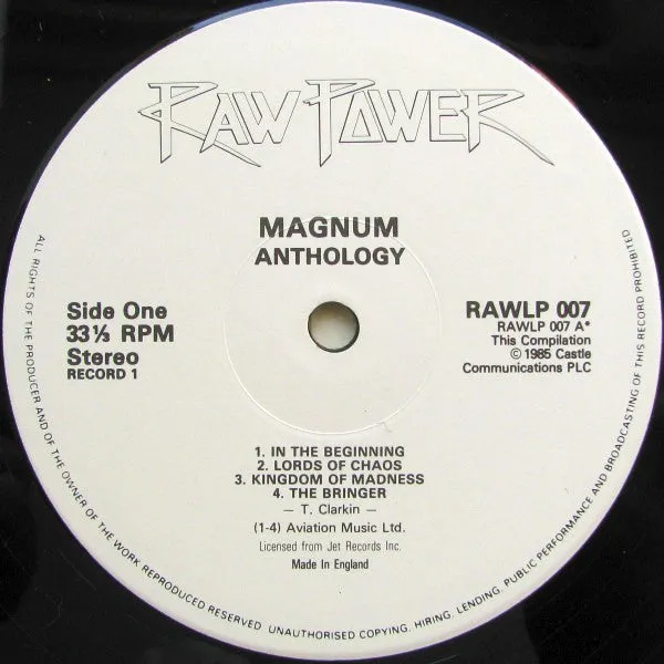 Magnum Anthology doppio vinile 2xLP hard rock VG+
