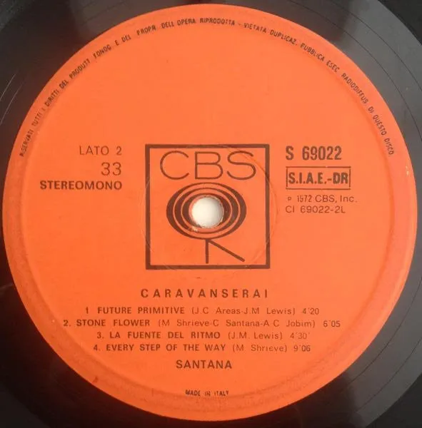 Santana Caravanserai LP vinile apribile G+ 1972 Italia