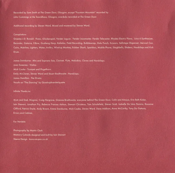 Remember Remember omonimo CD album 2008