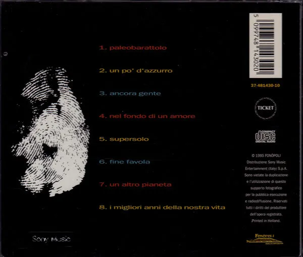 Renato Zero Sulle Tracce Dell'Imperfetto CD album usato VG+