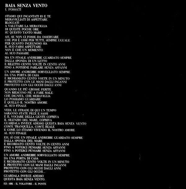 Fiorella Mannoia Di Terra E Di Vento CD album 1989