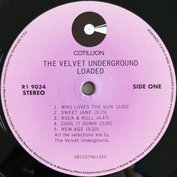 Velvet Underground Loaded LP vinile ristampa art rock 2020