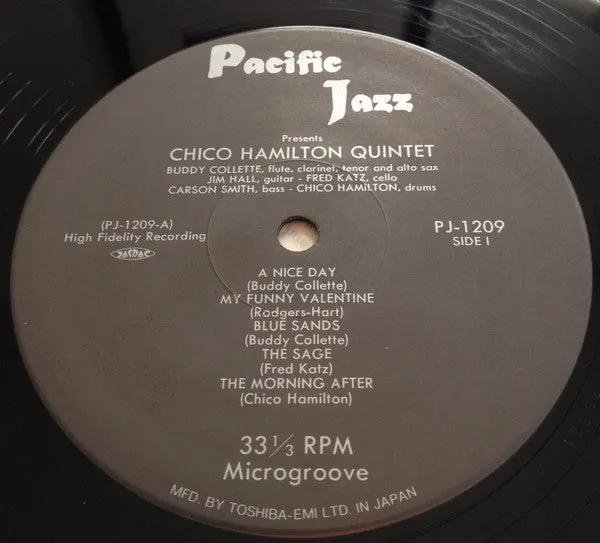 Chico Hamilton Quintet omonimo vinile LP mono Japan