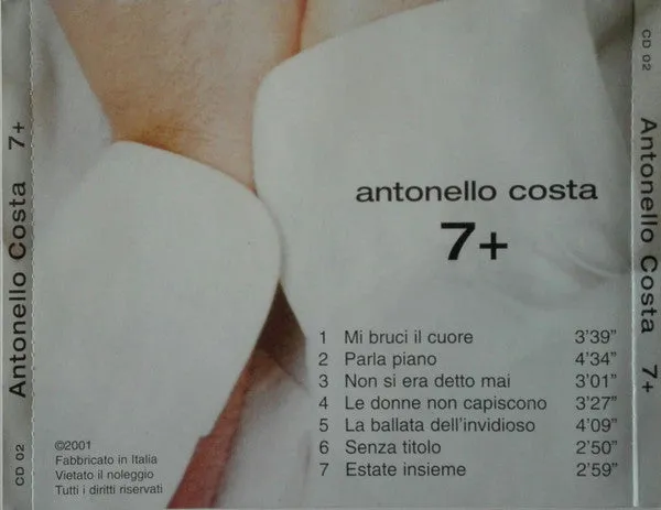 Antonello Costa 7+ CD album italiano