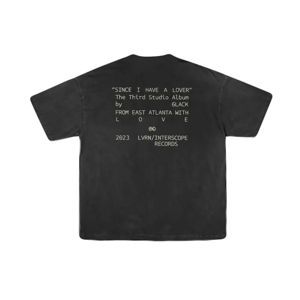 6lack Since I Have a Lover t-shirt nera logo