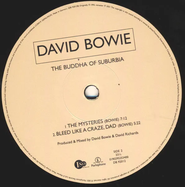 David Bowie Buddha Of Suburbia 2xLP remaster 2022 mint