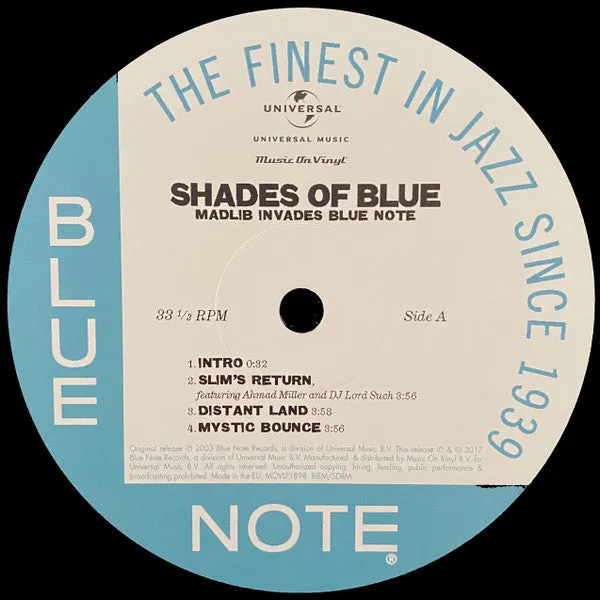 Madlib Shades of Blue doppio LP 180g nuovo