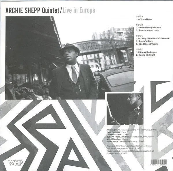 Archie Shepp Quintet Live In Europe doppio vinile 2xLP mint