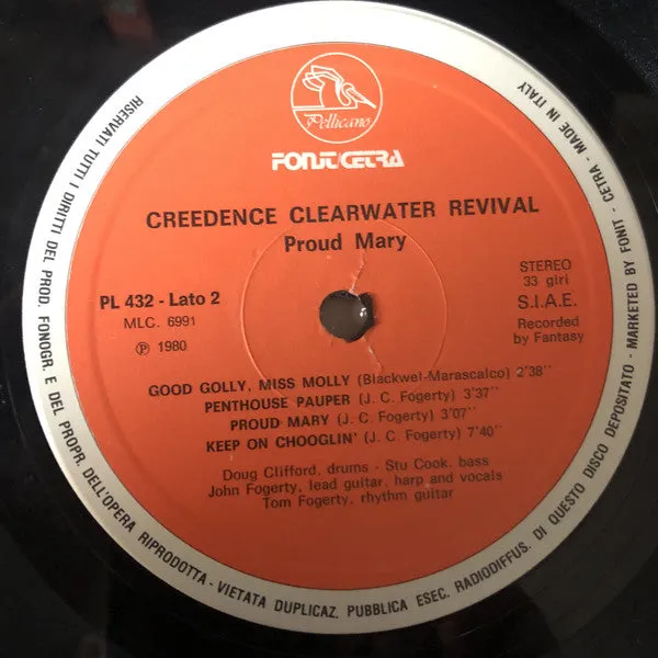 Creedence Proud Mary LP ristampa italiana 1980 NM