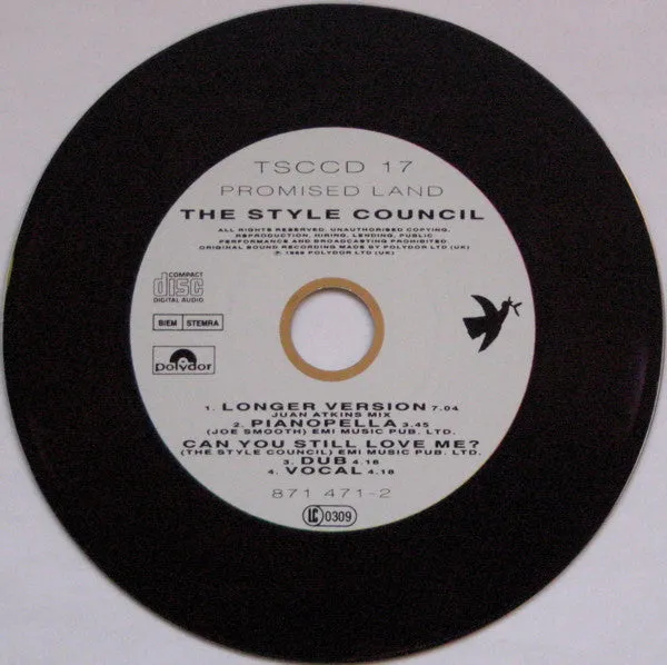 Style Council Promised Land CD singolo NM