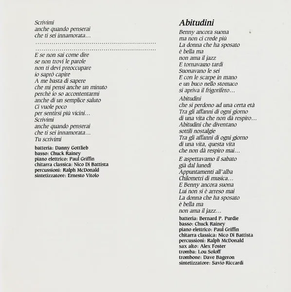 Nino Buonocore Sabato Domenica e Lunedì CD album 1990