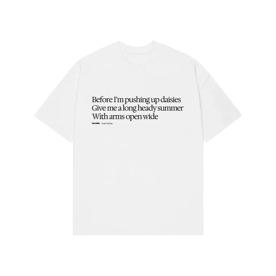 Polydor Before I'm Pushing Up Daisies T-Shirt bianca
