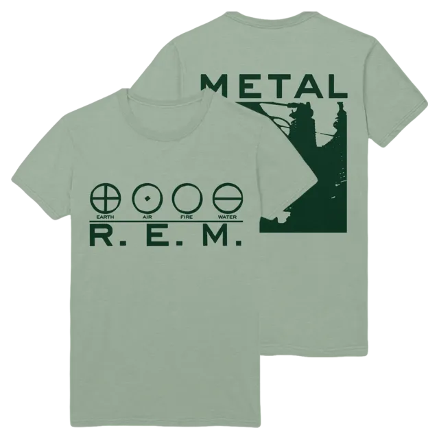 R.E.M. Elements T-shirt maglietta salvia cotone