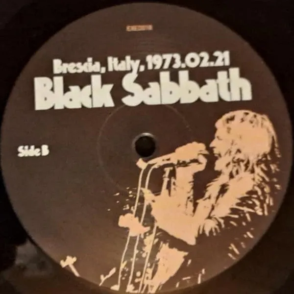 Black Sabbath Brescia 1973 vinile LP live hard rock