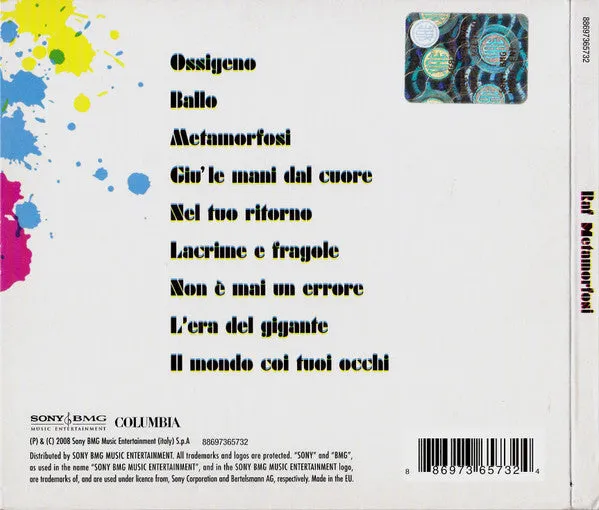 Raf Metamorfosi CD album quasi nuovo pop vocale